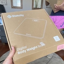 Etekcity Digital Glass Body Weight Scale Modern Clear EB4887S