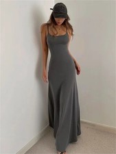 Woman Spring Summer Style Bodycon Dress Female Sexy Strap Split Sheath Dress