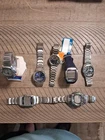Vintage Seiko And Casio Watch Lot G-Shock Databank Needs Batteries