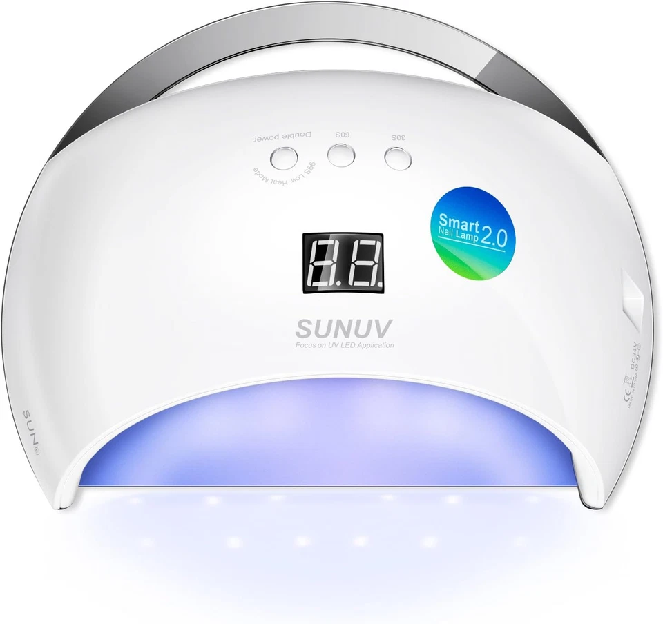 UV LED Nail Lamp SUNUV 48w GEL Nail Polish Dryer With 30/60/99s Timer Sensor