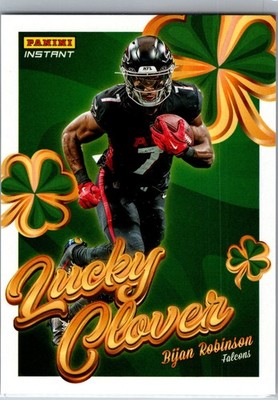 Bijan Robinson 2025 Panini Instant Lucky Clover SP #7 Falcons   SSP Style