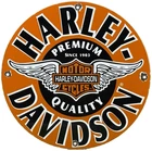 VINTAGE HARLEY DAVIDSON MOTORCYCLES PORCELAIN DEALERSHIP SIGN GAS OIL QUALITY