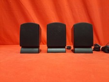 Lot Of 3 Generic Speakers Center And Right Black Good 9847