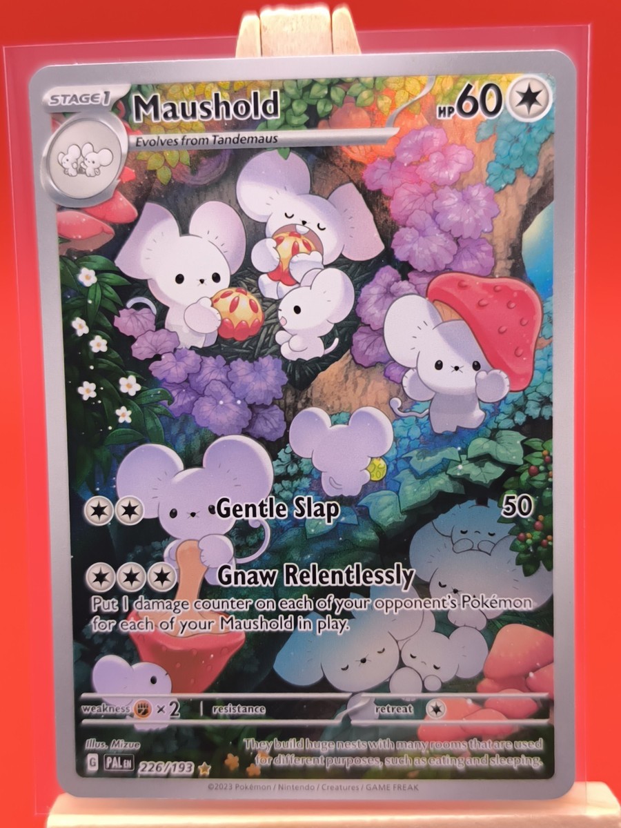 ポケモンカードゲーム Pokemon Card Maushold 226/193 Maushold 226/193 Paldea Evolved Illustration Full Art Holo Pokemon