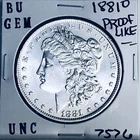 1881 O BU GEM MORGAN SILVER DOLLAR UNC MS+++ U.S. MINT RARE COIN 7576
