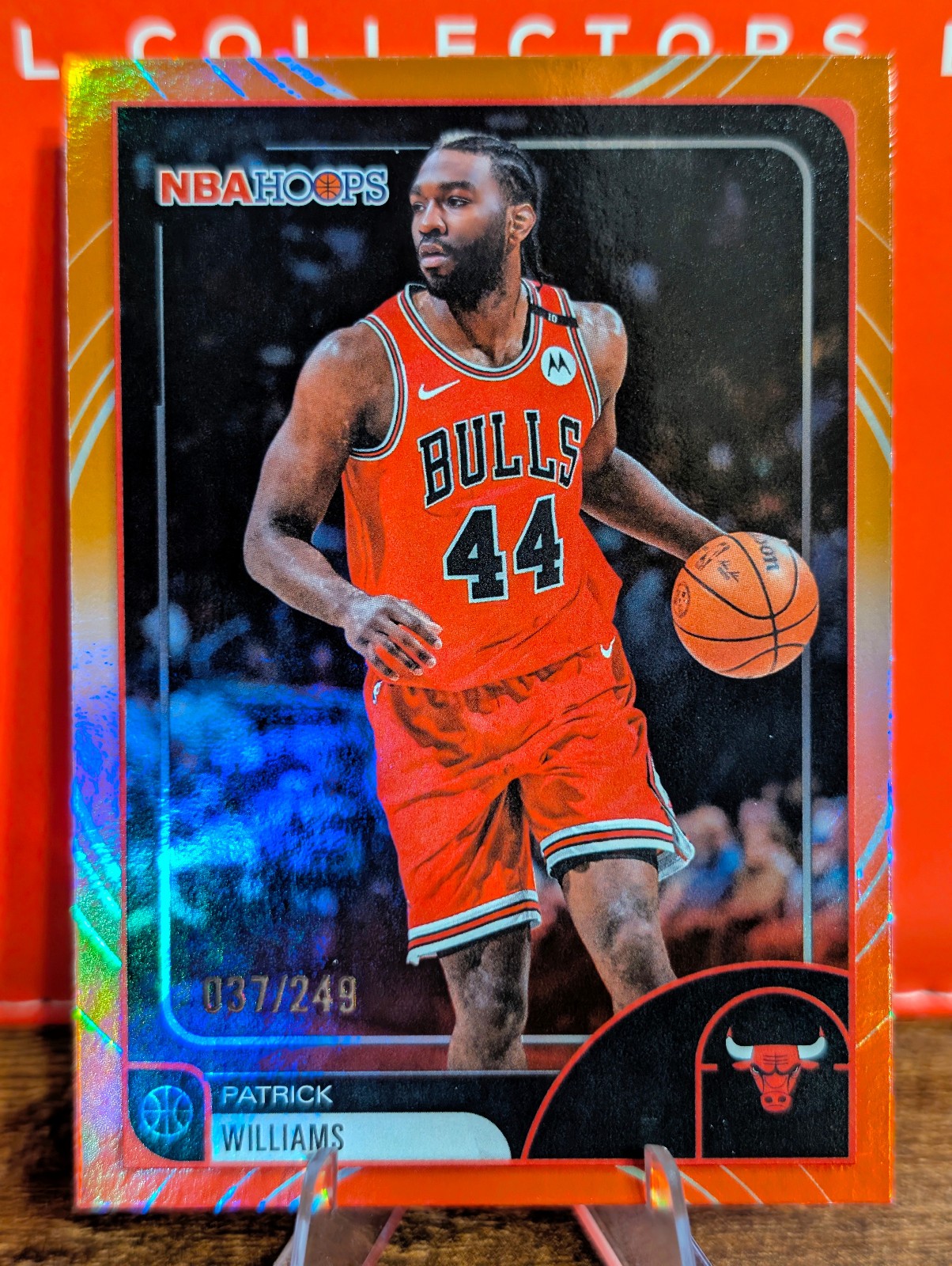 2025-26 NBA Hoops - Patrick Williams #245 Rainbow Red & Orange /249 Bulls