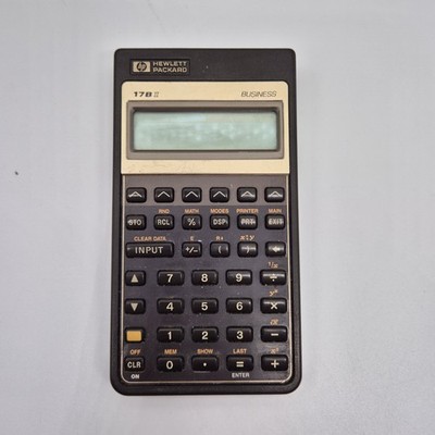HP-17B II Taschenrechner - Hewlett Packard 1987 Vintage Rechner  Ungetestet 