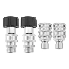 8-Pack Pressure Washer Adapter Set Stainless Steel Quick Disconnect Kit 5000 PSI
