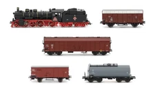 CFR (Romania) - Class 230 "P 8" steam locomotive & freight wagons set (NEW)