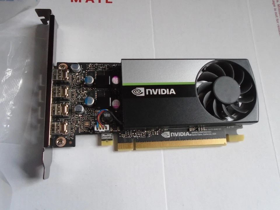 NVIDIA Quadro T1000 4GB GDDR6 4 Mini DP Full Height Graphics Card Dell DW8FN - Image 2 of 4