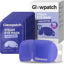 16 Pack Steam Eye Masks for Dry Eyes, Self Heating Warm Compress for Eyes Fat...