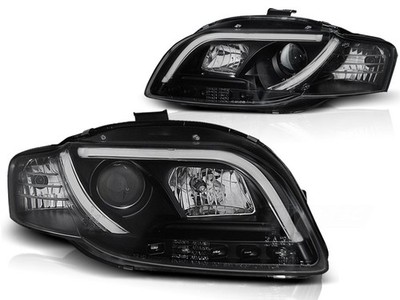 LTI Scheinwerfer Set mit TFL Optik für Audi A4 B7 BJ 11/04-03/08 Klar/Schwarz