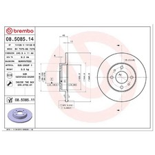 2x Bremsscheibe vorne für Fiat Seicento-600 187 Tempra 159 Tipo 160 | 173070