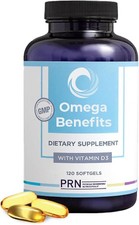 PRN DE Omega 3 Supplement - 120 Softgels, 30-Day Supply 120 Count Pack of 1 