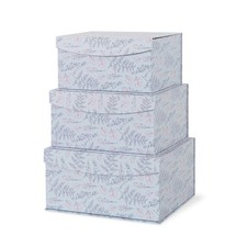 Decorative Storage Boxes with Magnetic Closure, Set of 3 Memory Keepsake Boxe...