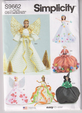 9662 SIMPLICITY - Holiday Wardrobe CLOTHES for 11.5" DOLL
