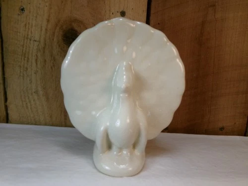 Vintage 1950's McCoy USA Pottery Peacock Wall Pocket Planter