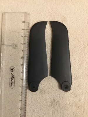 2x Heckrotorblätter, ca. 90mm für RC Heli 600er Größe, neu