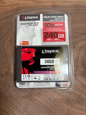 Kingston SSDNow V300 240GB Internal 2.5'' SSD SV300S37A/240G New, Factory Sealed