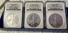 2006-W-P Silver American Eagle Anniversary Set - Graded NGC PF70 MS70 Reverse RP