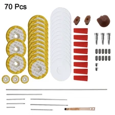 70Pcs Flute Repair Parts Maintenance Tool Kit Open Hole Sound Pads With Screws