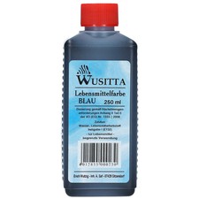 Wusitta Lebensmittelfarbe Blau 250 ml Lebensmittel Backen Färben (27,96 EUR/l)