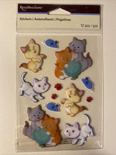 Glittery CATS Sticker Sheet Scrapbook Planner Craft Stickers