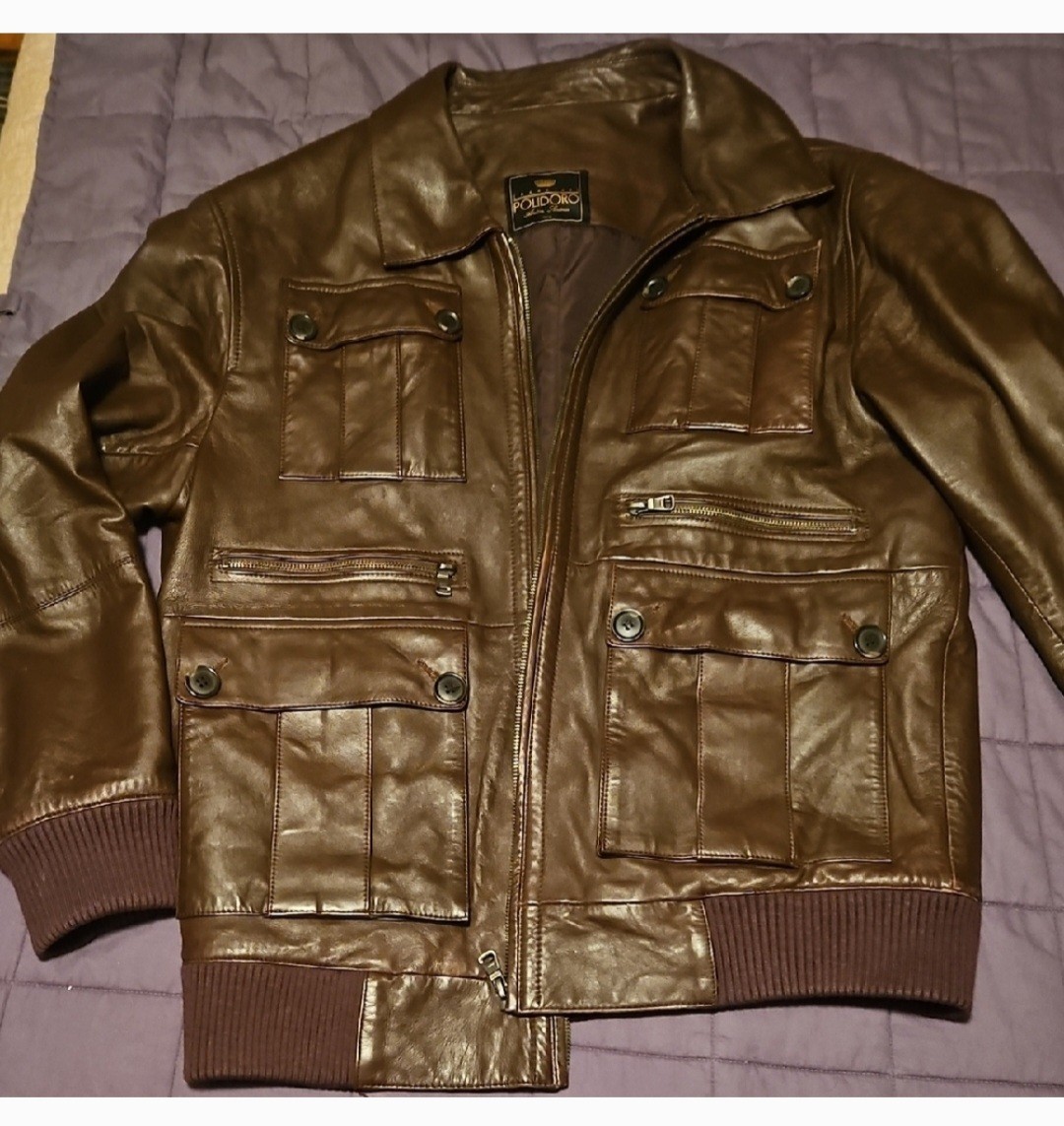 Brown Leather Jacket - image 1