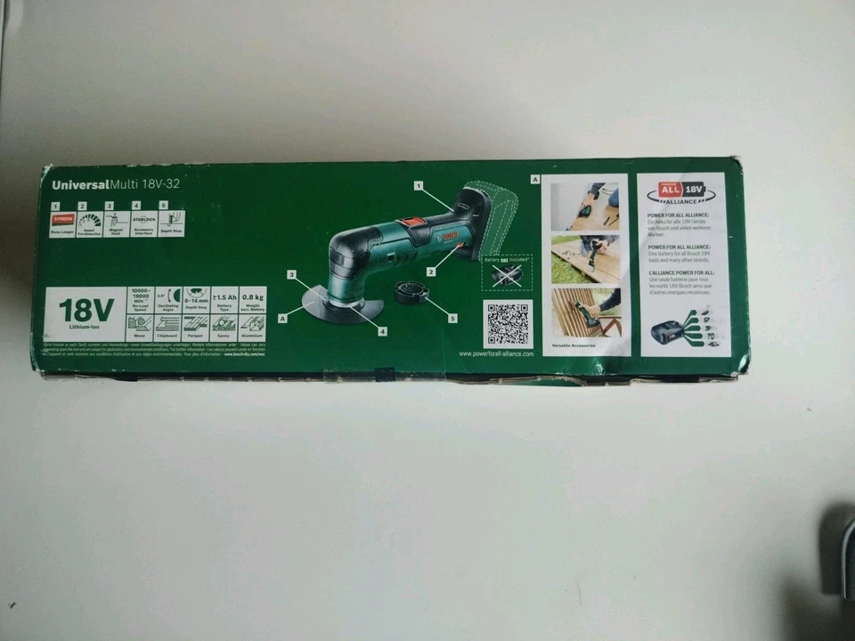 Bosch UNIVERSALMULTI 18V-32 P4A 18v Cordless Oscillating Multi Tool No Batteries - Image 2 of 4