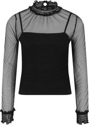 Ladies Double Layer Mesh L/S langarm Shirt | Urban Classics | TB2324