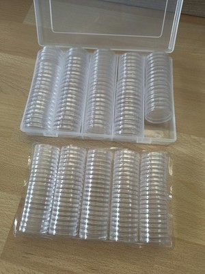 Münzkapseln für 1  2  50Cent  ca. 200 Stück Sammeln