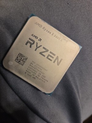 AMD Ryzen 5 5600X 6-Core AM4 CPU + OEM Wraith Stealth Cooler - Tested Working