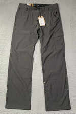 New Prana Pants Mens 31x32 Stretch Zion II Relaxed Fit Straight Leg Drak Iron