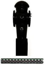 Black Foosball Man Counter Balanced with Roll Pin