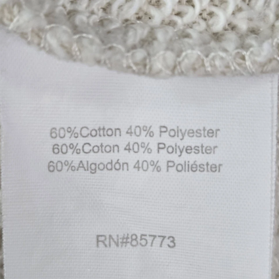 O'Neill女式连帽衫L米色花卉刺绣胸花 — 第 3/4 张图片