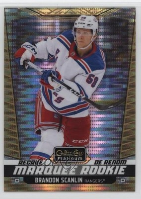 2024 O-Pee-Chee Platinum Seismic Gold 33/50 Brandon Scanlin #243 Rookie RC 1p1u