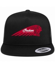 NEW KUSTOM HATZ INDIAN MOTORCYCLES V3 TRUCKER SNAPBACK HAT BLACK MADE IN USA
