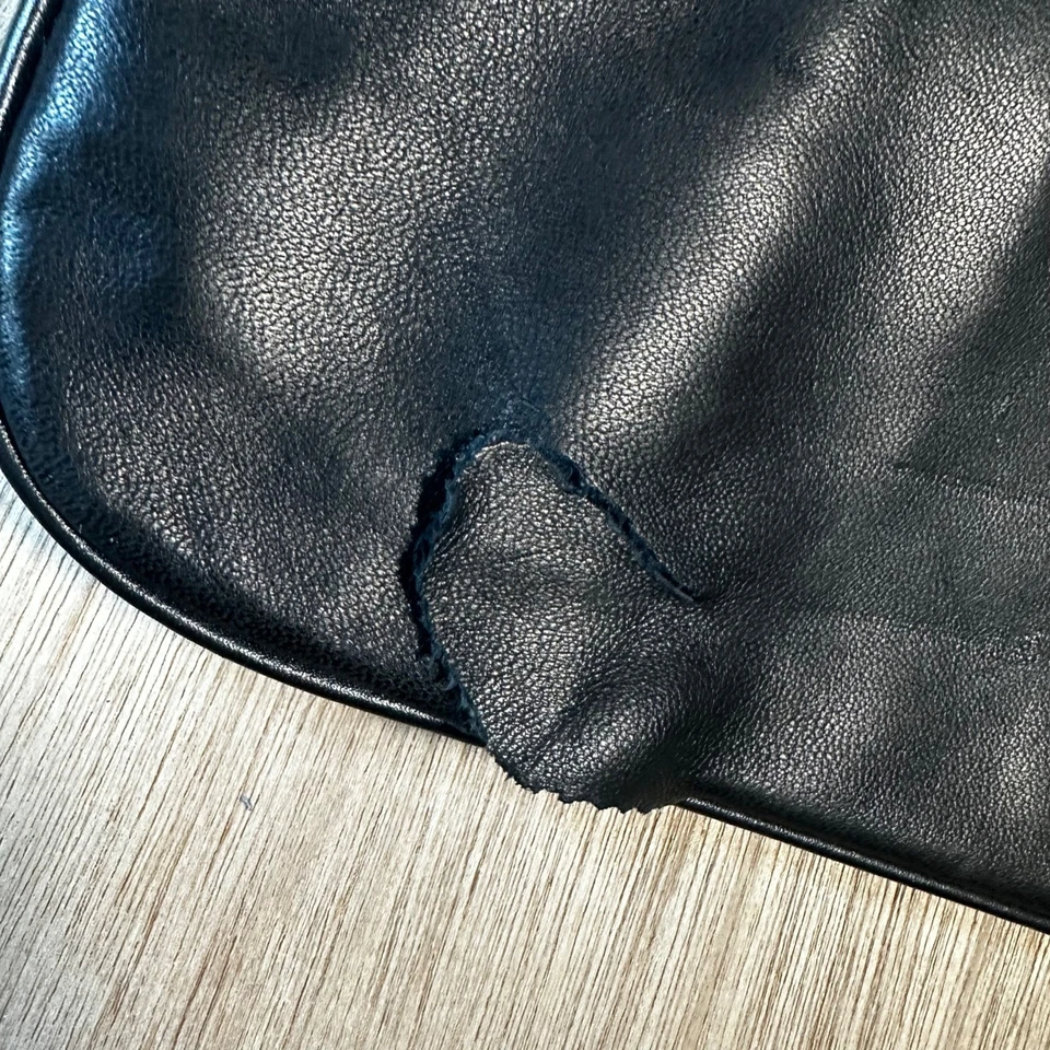 MAYLE черной кожи с заклепками наплечная сумка цепочка ремень - Изображение 4 из 4