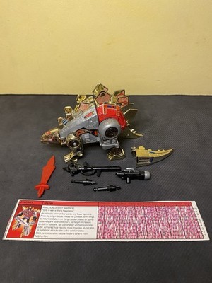 Transformers G1 Snarl w/ Accessories & Spec Card - For Parts or Repair 1985 READ