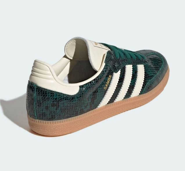 NEW Adidas Samba OG Snakeskin Collegiate Green JR8848 Size(s) 7w