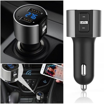 Bluetooth FM Transmitter Auto KFZ MP3 Radio Adapter 2-USB Freisprechanlage AUX