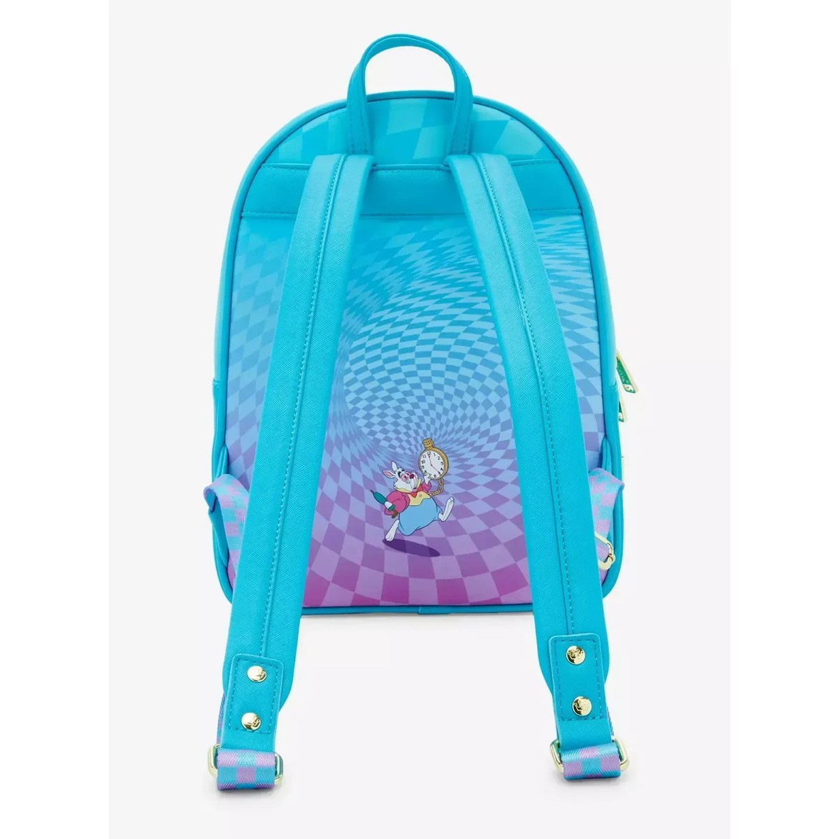 Loungefly Disney Alice in Wonderland Rabbit Hole Lenticular Mini Backpack Step into Wonderland with the Alice in Wonderland Rabbit  main image 2