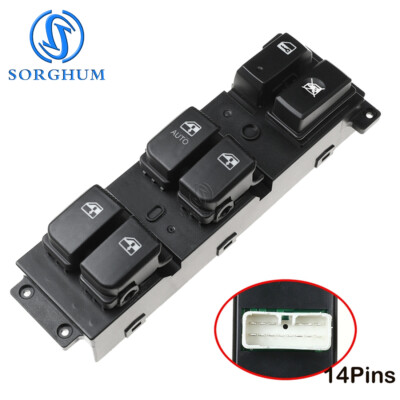 Power Window Switch For Hyundai Santa Fe 2002-2006 – Front Or Rear, Left Or Right – 7-Blade Terminal, Direct Fit