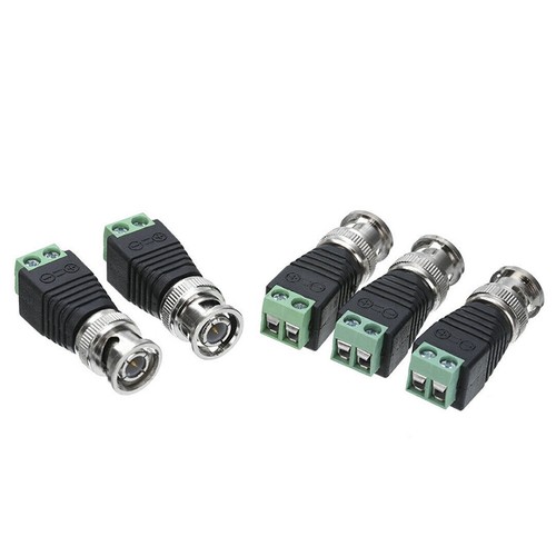 10Male Coax CAT5 To Coaxial BNC Cable Connector adapter Camera CCTV Balun!pP FN - Picture 11 of 12