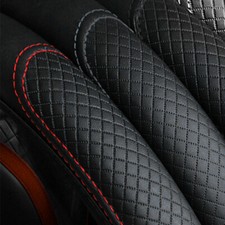 PU Leather Car Steering Wheel Cover 15"/37-38CM Good Grip Universal Accessories