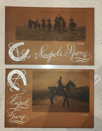 NAPOLI CITTA'-IPPICA SPORT-LOTTO 2 CARTOLINE-C15-187