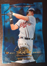 1998 Leaf Fractal Matrix Diamond-Axis Die-Cut Ryan Klesko  #15 Rare 1 of 1 Error