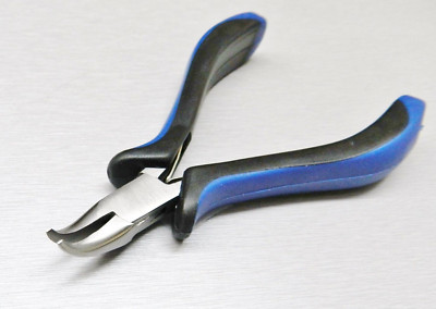 Plier Bent Nose Plier 5'' Ergonomic Pliers Jewelry Beading Hobby Crafts Wire Work