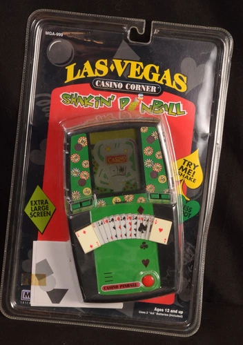 LAS VEGAS CASINO CORNER SHAKIN PINBALL Vintage-HandHeld Electronic Game-MGA-1997
