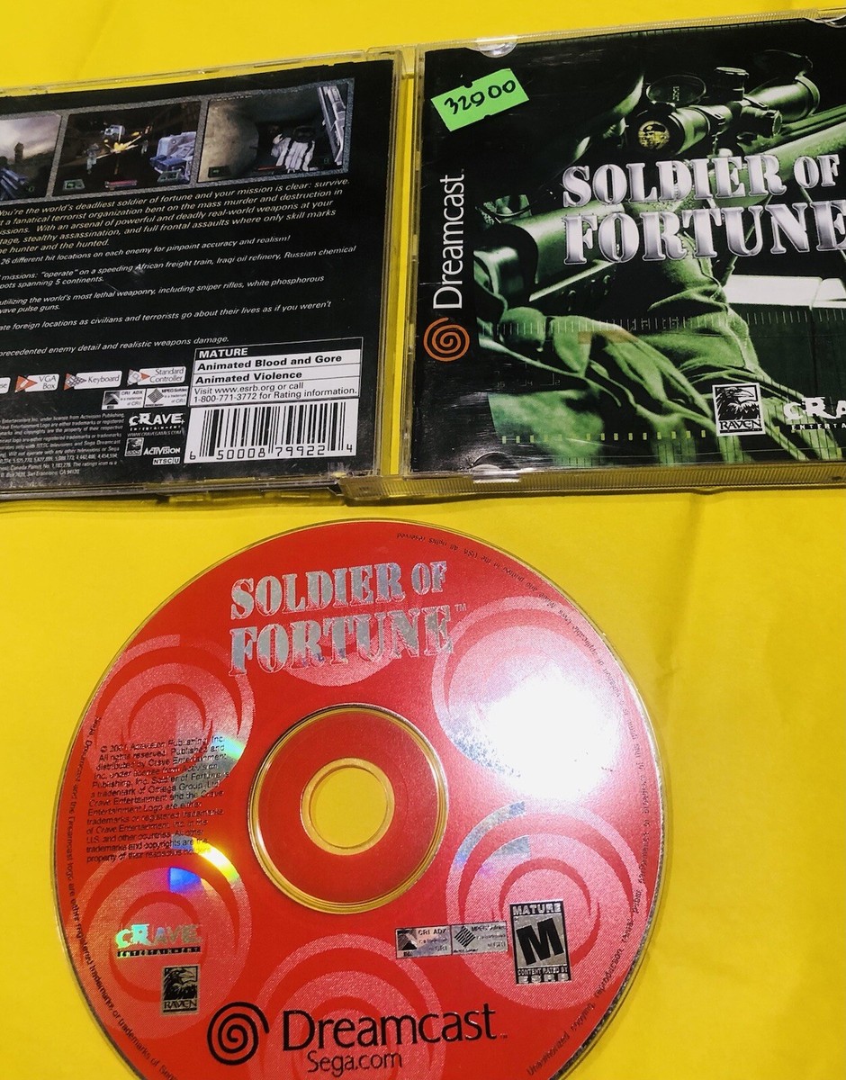 SOLDIER of FORTUNE. 北米版　Dreamcast Soldier Of Fortune, DreamCast 650008799224| eBay